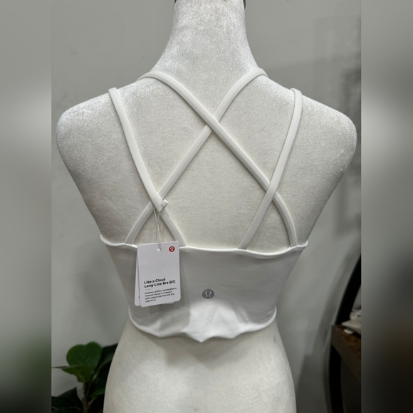 Lululemon Multiple Sizes "Like a Cloud Longline Bra" Color White / NWT - Picture 6 of 6